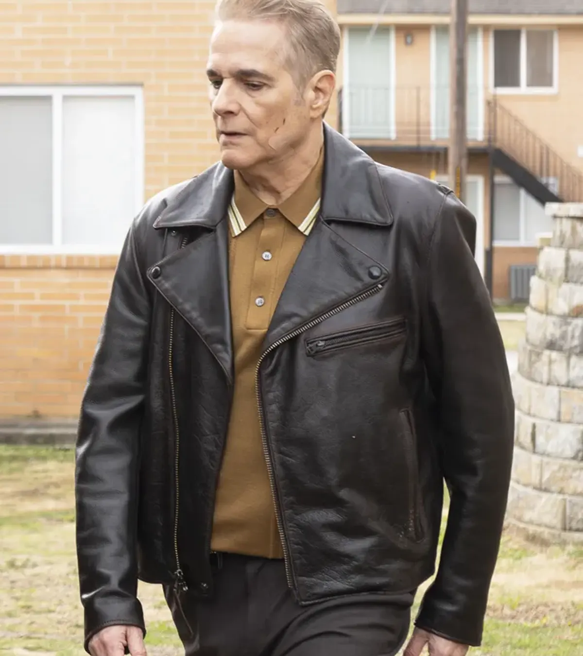 Yul Vazquez Will Trent S03 Black Leather Jacket