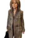 Zelda Southport Ted Lasso S04 Distressed Leather Coat