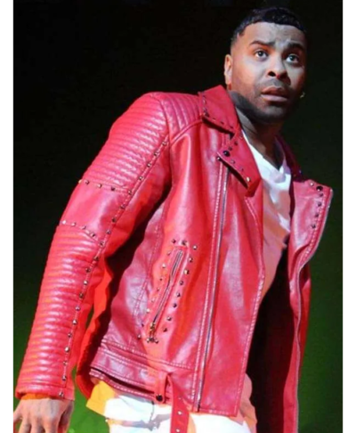Singer Ginuwine Red Leather Jacket