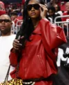 Angel Reese Mercedes-Benz Stadium Red Jacket