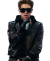 Arirang RM Black Leather Jacket