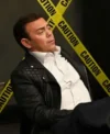 Brooklyn Nine-Nine Charles Boyle Black Quilted Shoulder Moto Leather Jacket On Sale