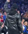 Buy Allen Iverson Philadelphia 76ers Home Opener Game Black Leather Bomber Jacket