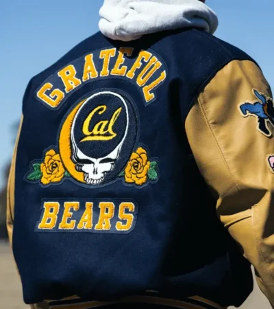Buy Cal Athletics x Grateful Bears Letterman Varsity Jacket On Sale