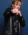 Buy Clayface Promote 2026 Tom Rhys Harries Black Leather Coat On Sale