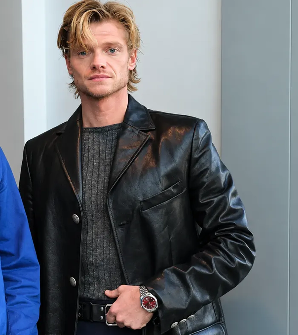 Buy Clayface Promote 2026 Tom Rhys Harries Black Leather Coat