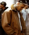 Buy Concert Bay Area Night 3 Chris Brown Bomber Leather Jacket On Sale
