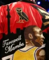 Buy Drake Farewell Mamba Red and Black Leather Jacket On Sale