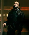 Buy Drake OVO Black Pullover Leather Hoodie On Sale