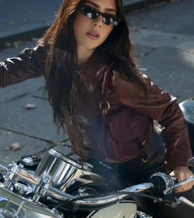 Buy Jade Picon Paris Fashion Week SS27 Brown Leather Jacket