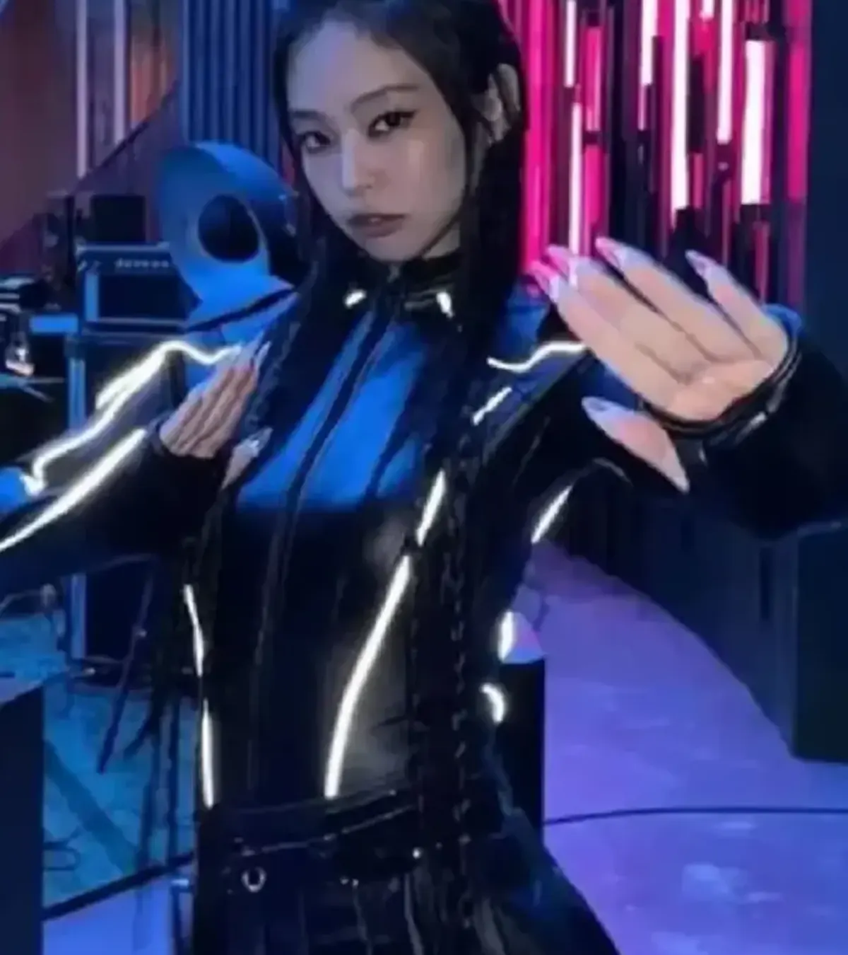 Buy K-Pop Blackpink Jump Black Leather Jacket On Sale