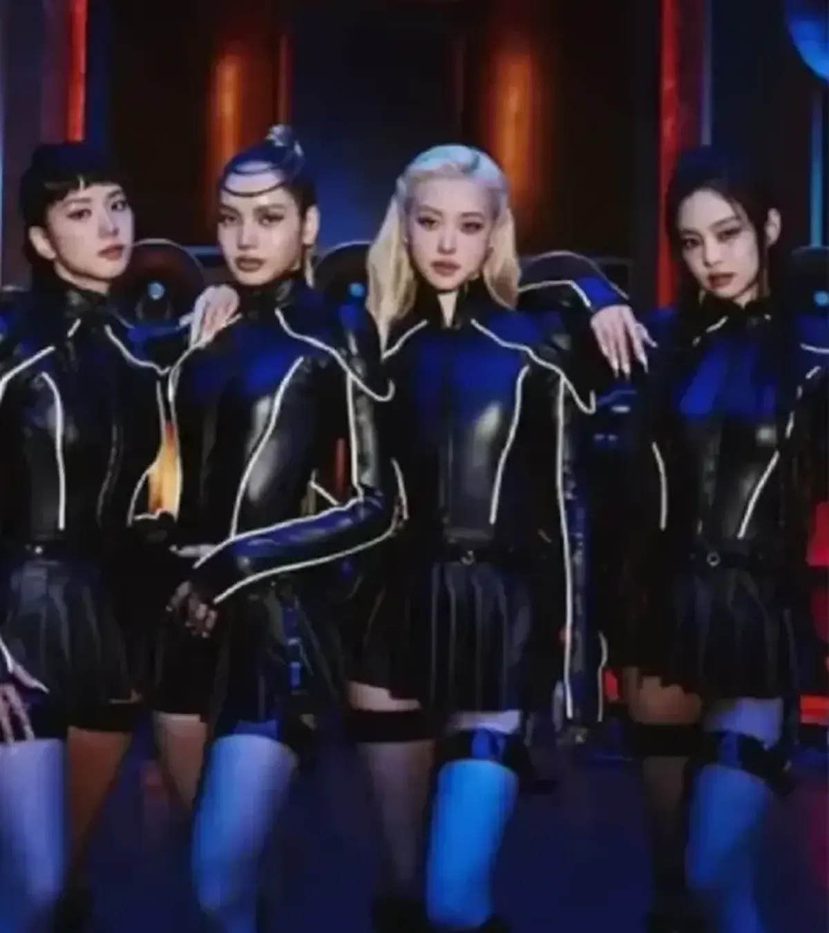 Buy K-Pop Blackpink Jump Black Leather Jacket