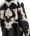 Buy Laya DeLeon Hayes The Equalizer TV Series S05 Delilah Black and White Leather Studded Jacket