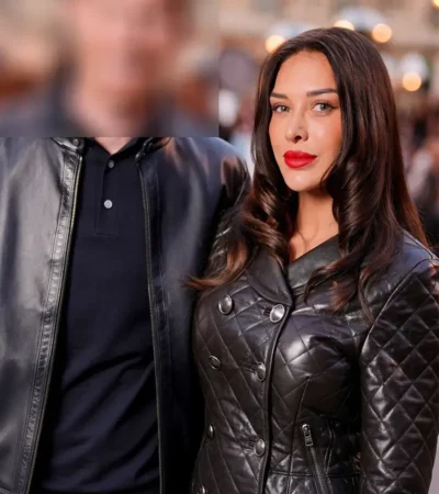 Buy Louis Vuitton show Paris 2026 Michele De Bruyne Black Leather Jacket On Sale