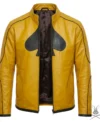 Buy Mens Classy Dijon Yellow Real Leather Jacket