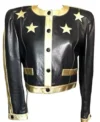 Buy Miyoko American Idol 2026 TV Show Golden Stars Leather Jacket On Sale