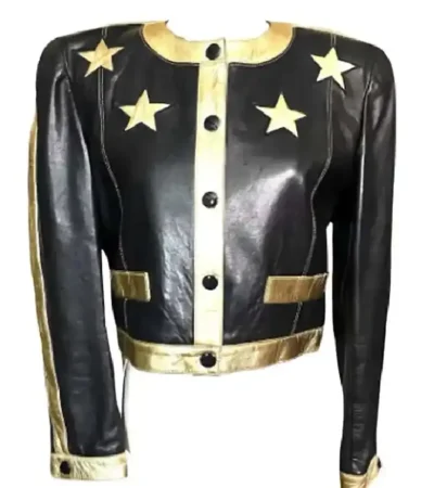 Buy Miyoko American Idol 2026 TV Show Golden Stars Leather Jacket On Sale