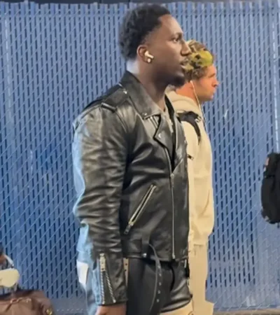 Buy NFL Football Game San Francisco 49ers Deebo Samuel Sr. Arriving Lumen Field Leather Jacket