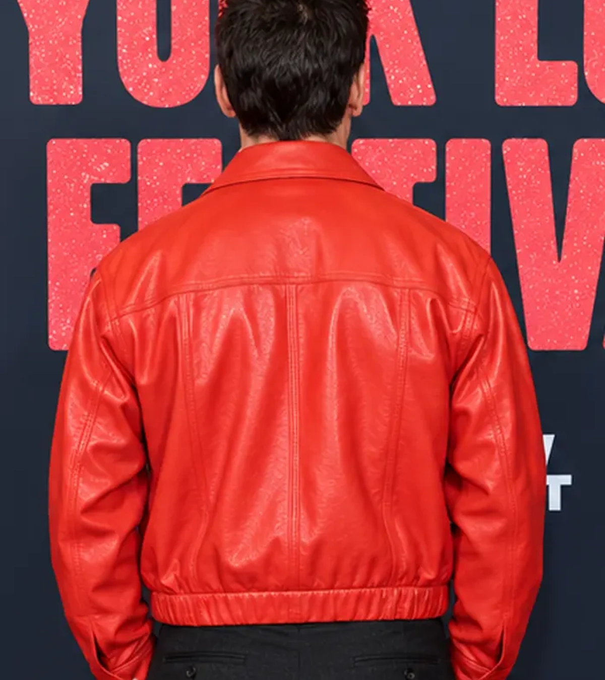 Buy New York City Film Festival 2026 Andrew Scott Red Leather Jacket