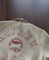 Buy Nigel Sylvester x Avirex ICON Malik Nabers White Bomber Leather Jacket On Sale