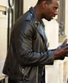 Buy Omar Sy TV Series 2023 Assane Diop Black Real Leather Jacket