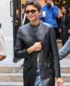 Buy Paris 2026 Zendaya Black Leather Coat