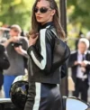 Buy Paris Fashion Week 2026 Jordan Rand Biker Black Leather Jacket On Sale