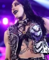 Buy Rhea Ripley Monday Night RAW 2026 Black and White Leather Chain and Spiked Vest On Sale