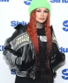 Buy Snow Tha Product XM Studios 2026 GHOST TOWN Graphics Black Leather Varsity Jacket