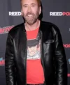Buy Spider Noir 2026 New York Comic Con Nicolas Cage Black Leather Cafe Racer Jacket On Sale