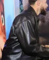 Buy Stephen Curry Goat Movie Premiere 2026 Black Leather Jacket On Sale