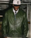 Buy Tammy Abraham 29th Birthday Celebration Green Leather Bomber Jacket
