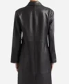Buy Taylor Swift Patient Zero 2026 Black Leather Trench Coat On Sale