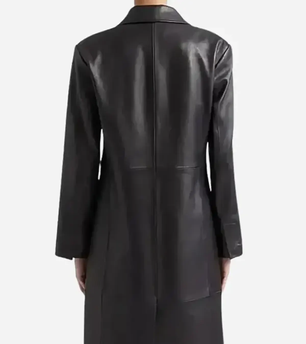 Buy Taylor Swift Patient Zero 2026 Black Leather Trench Coat On Sale