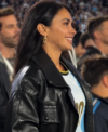Buy Team Argentina 2026 Antonela Roccuzzo Black Leather Jacket For Men and Women