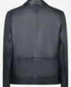Buy The Jennifer Hudson Show Aaron Pierre Navy Blue Leather Jacket On Sale