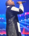 Buy The Last King World Tour Concert Don Omar White and Black Leather Coat On Sale