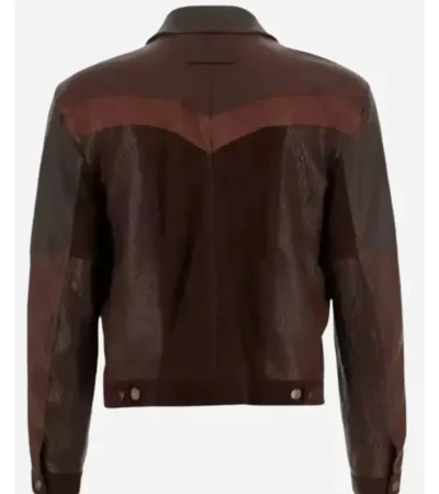 Buy The Tonight Show Starring Jimmy Fallon 2026 Luke Bryan Brown Leather Jacket On Sale