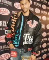 Buy Von Dutch x True Religion Black Leather Bomber Jacket On Sale