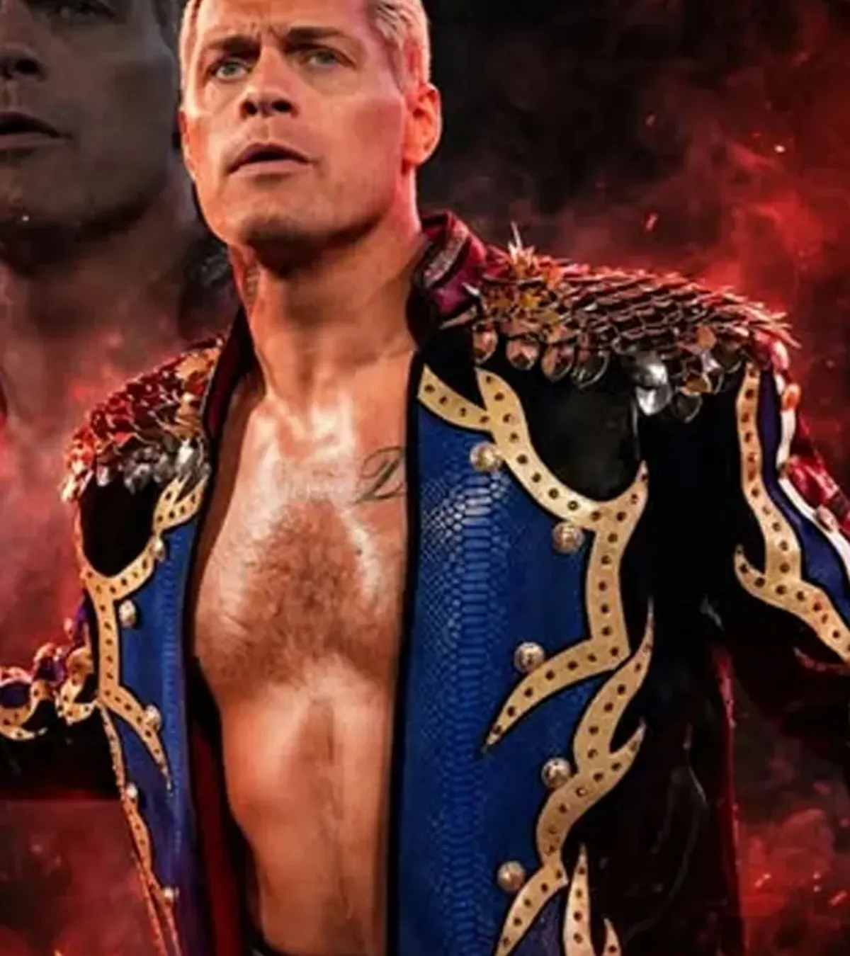 Buy WWE 2026 Cody Rhodes Announces Re-Signed Leather Long Coat On Sale