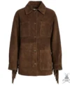 Buy Womens Fringe Real Suede Leather Jacket