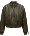 Buy Womens Olive Aviator A1 Real Leather Bomber Jacket