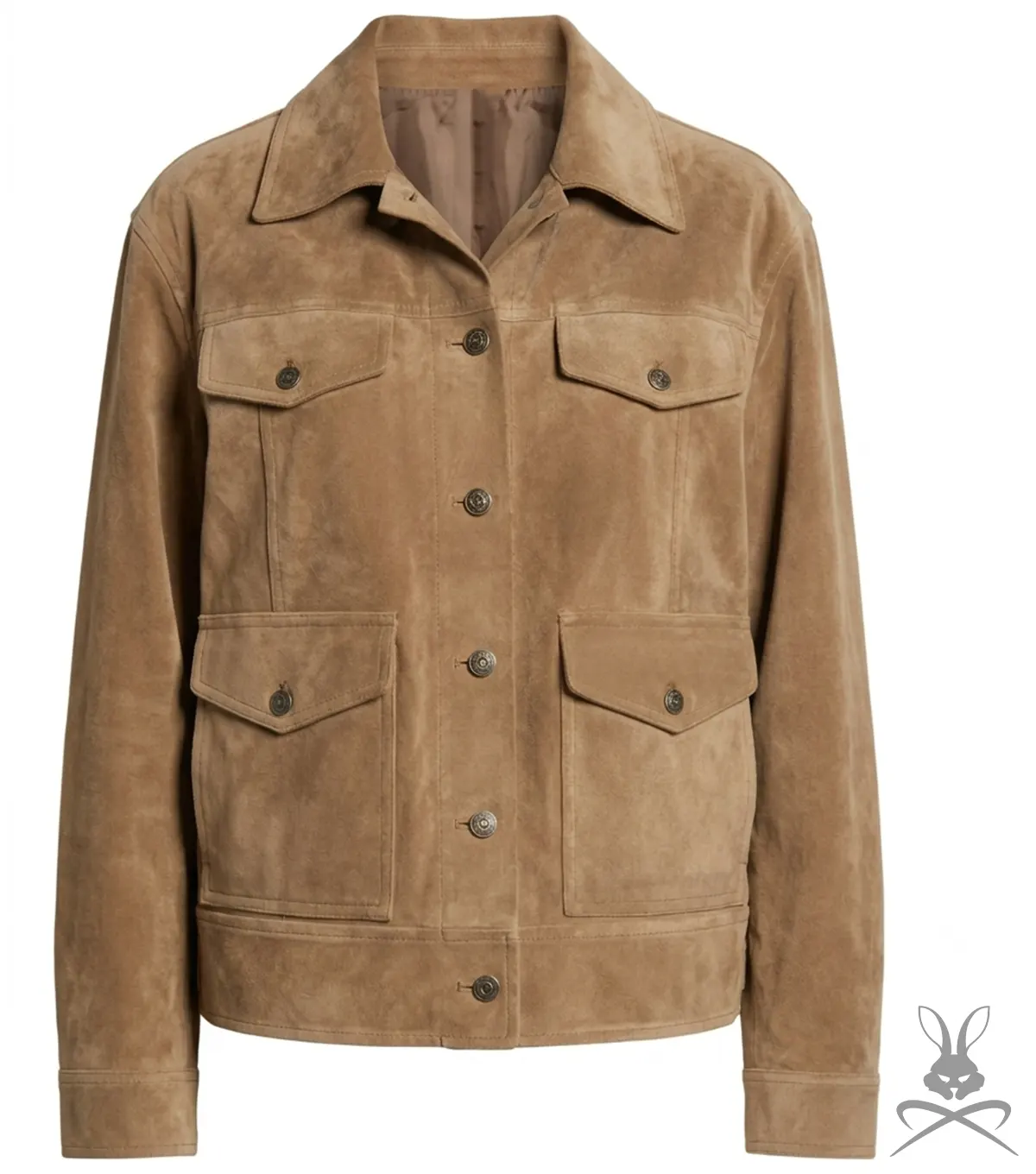 Buy Womens Suede Leather Trucker Jacket