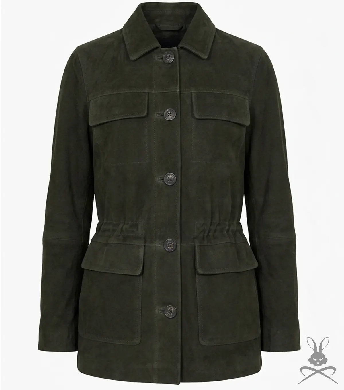 Buy Womens Zola Olive Suede Leather Jacket