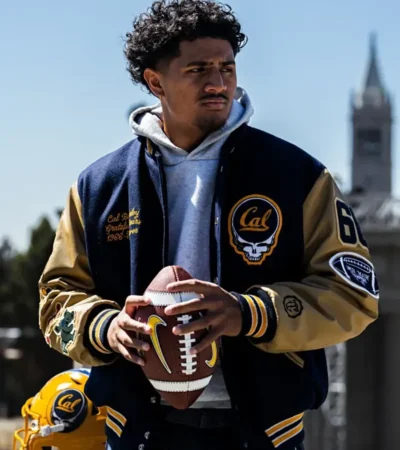 Cal Athletics x Grateful Varsity Jacket