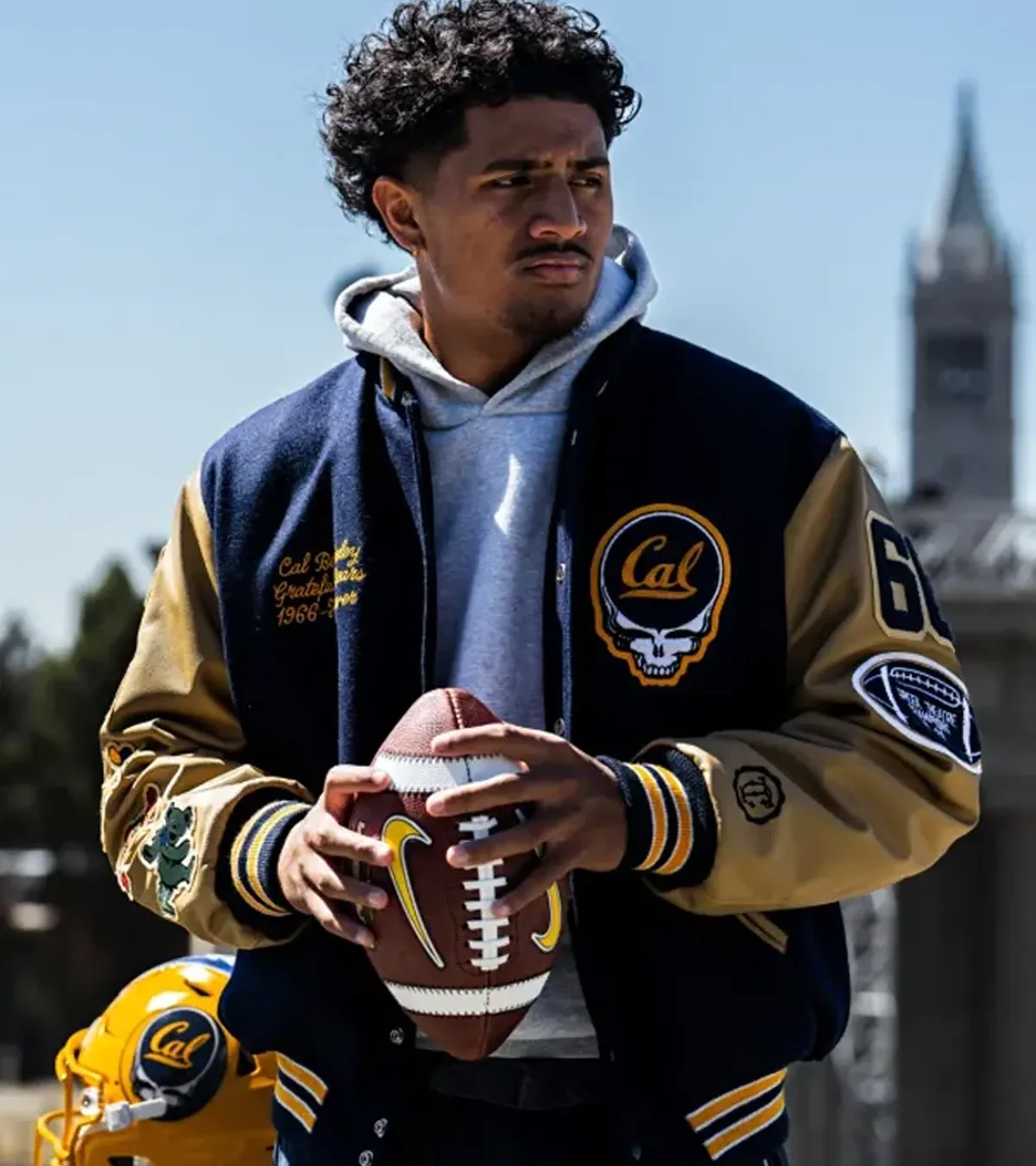 Cal Athletics x Grateful Varsity Jacket