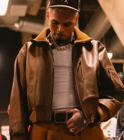 Chris Brown Bay Area Night 3 Leather Jacket