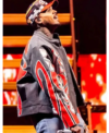 Chris Brown Tycoon Music Festival Singer Leather Jacket Right