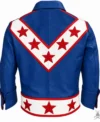 Evel Knievel Blue Leather Suit back