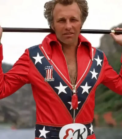 Evel Knievel Red Leather Suit